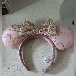 Disney Sequin Bow Pink Headband